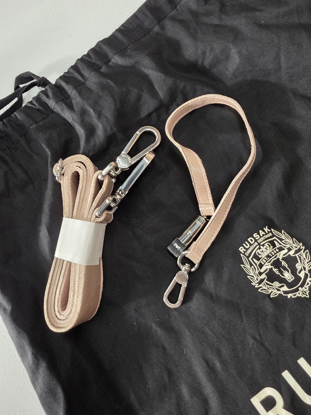 RUDSAK Blush Leather Strap and Dust  bag Set - Picture 2 of 6